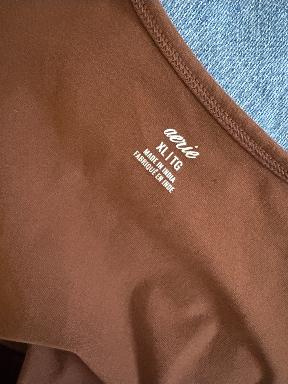 Aerie Sleeveless Midi Dress in Rich Brown - Picture 4 of 5